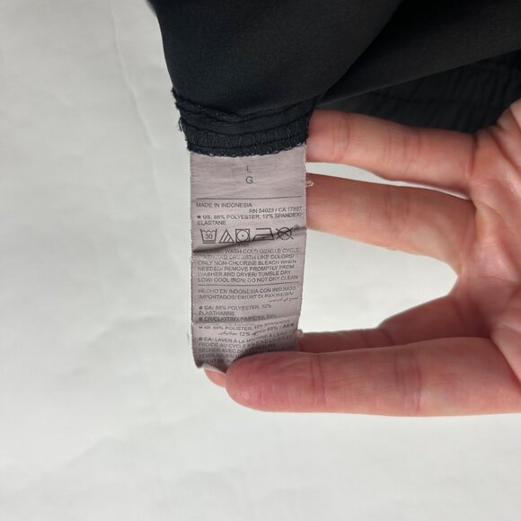 Old Navy Black Stretch Tech Wide Leg Cargo Pant L - Picture 5 of 7